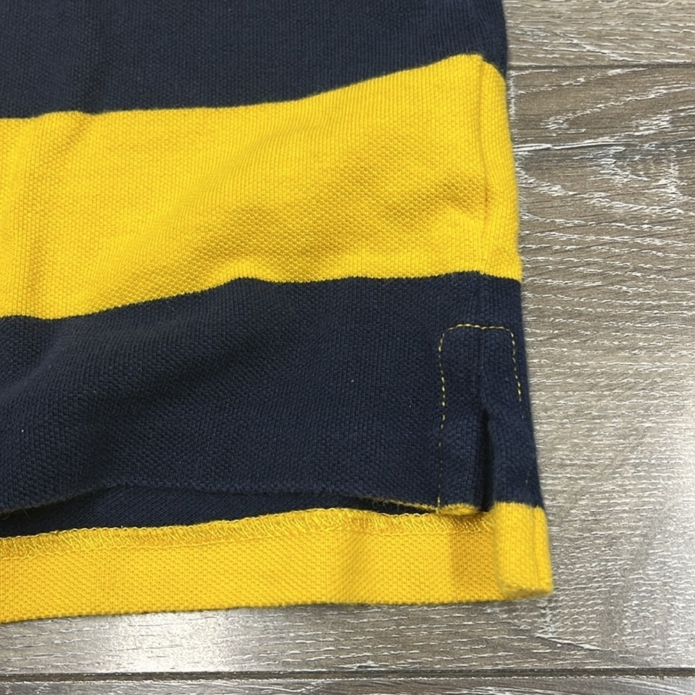 Polo by Ralph Lauren Yellow and Navy Striped Polo size 24 months - Picture 4 of 4